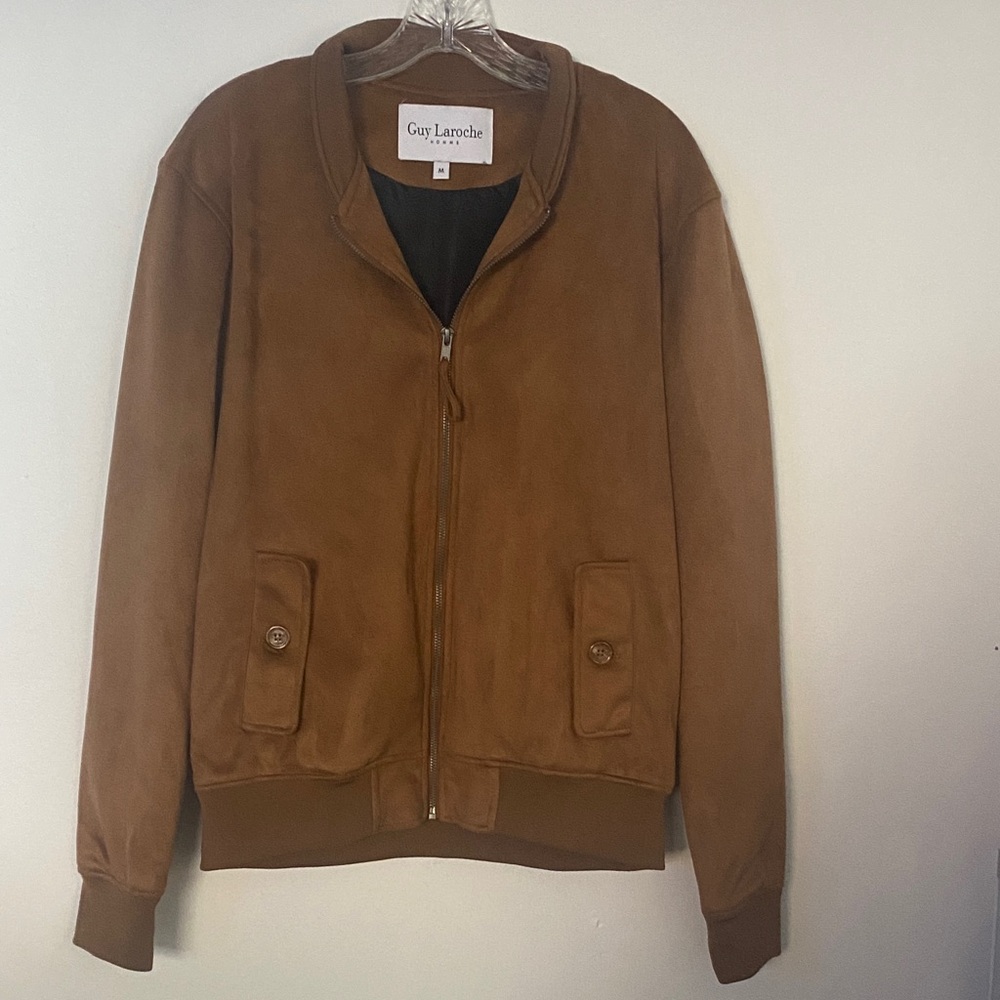 Guy Laroche Tan Suede Outerwear